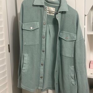Sea Foam green/ blue teal Altard State button down shirt/jacket